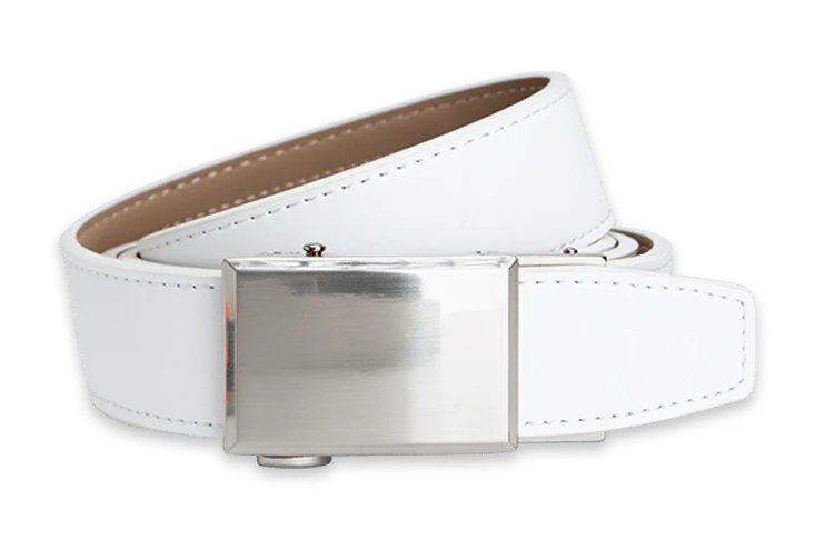 Shield V.3 White, 1 3/8" Strap, Dress Belt