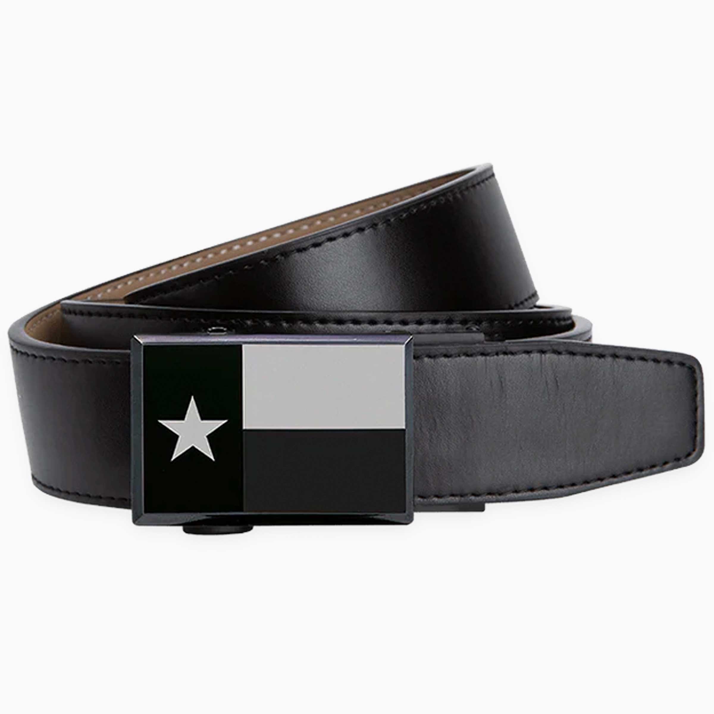 Texas Heritage Black, 1 3/8" Strap, Dress Ratchet Belt