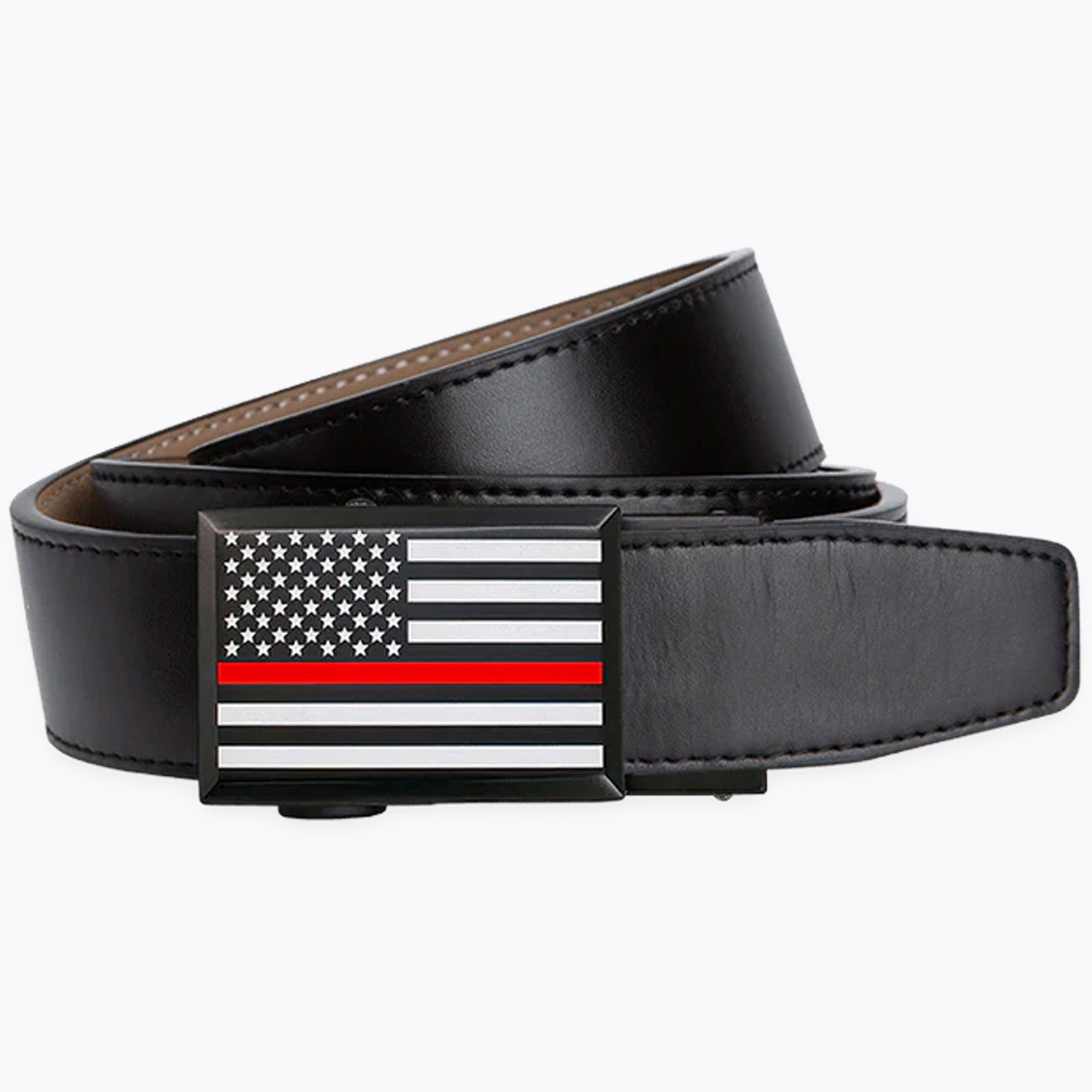 Thin Red Line, 1 3/8" Strap, Dress Ratchet Belt