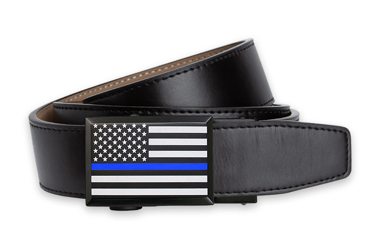 Thin Blue Line Series, 1 3/8" Strap, Dress Belt