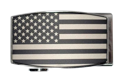 USA Flag Black Aston Dress Buckle, Fits 1 3/8" Straps