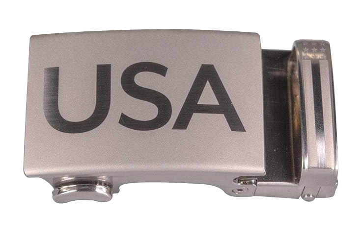Super Patriot Brushed Nickel Dress Buckle, Fits 1 3/8" Straps