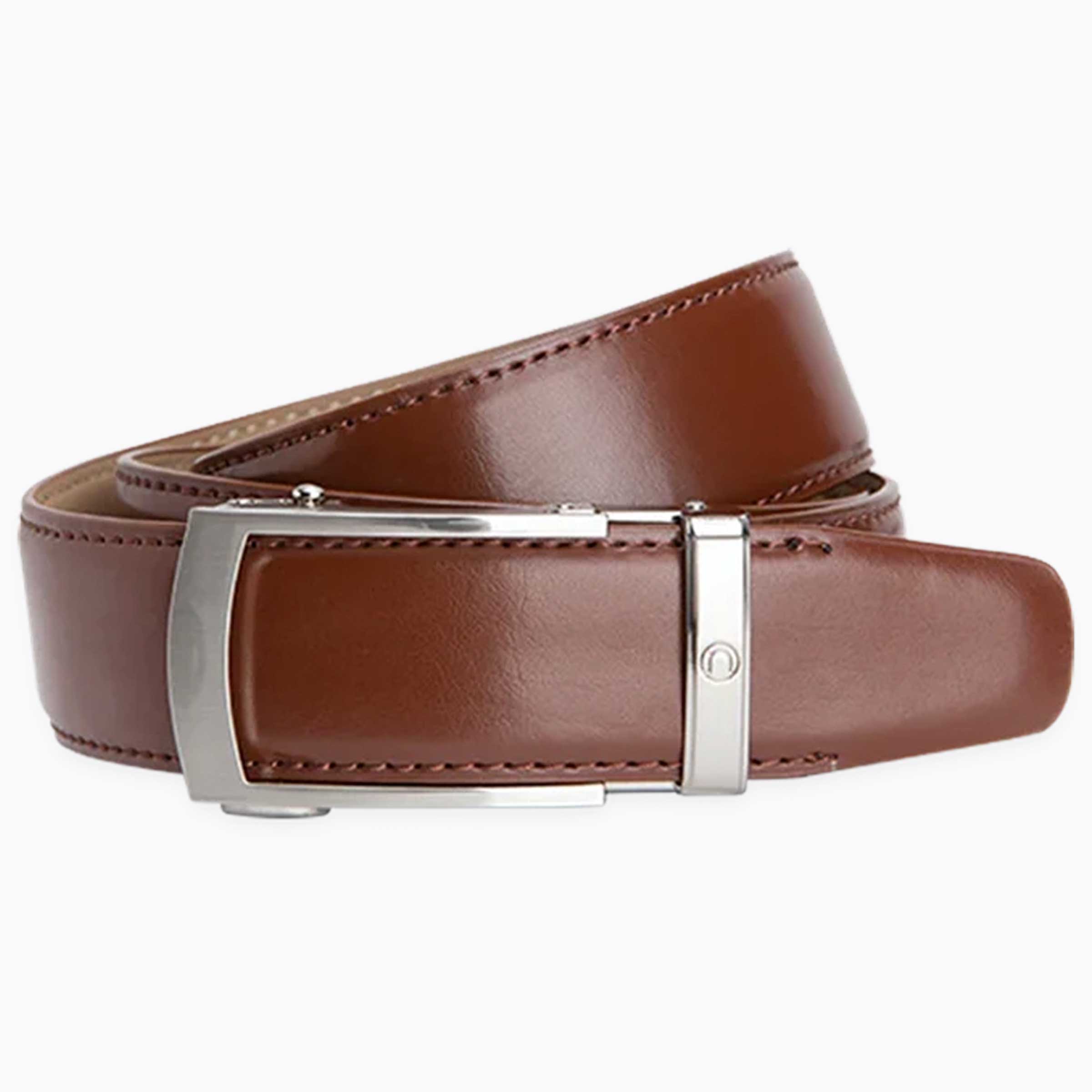 Vetica Brown, 1 3/8" Strap, Dress Ratchet Belt