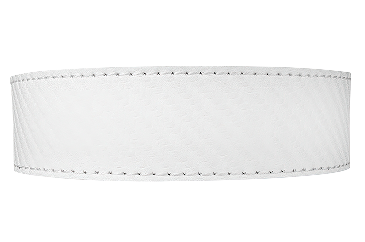 Carbon White 1 3/8" Leather Dress Strap
