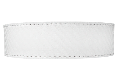 Carbon White 1 3/8" Leather Dress Strap