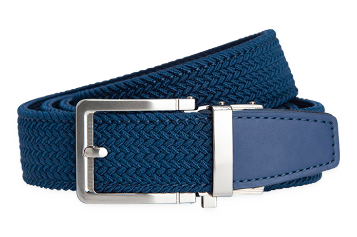 Braided Navy, 1 3/8" Strap, Golf Belt