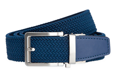 Braided Navy, 1 3/8" Strap, Golf Belt