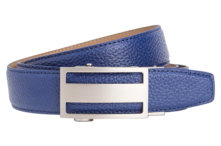 Classic Pebble Grain Navy, 1 3/8" Strap, Golf Belt