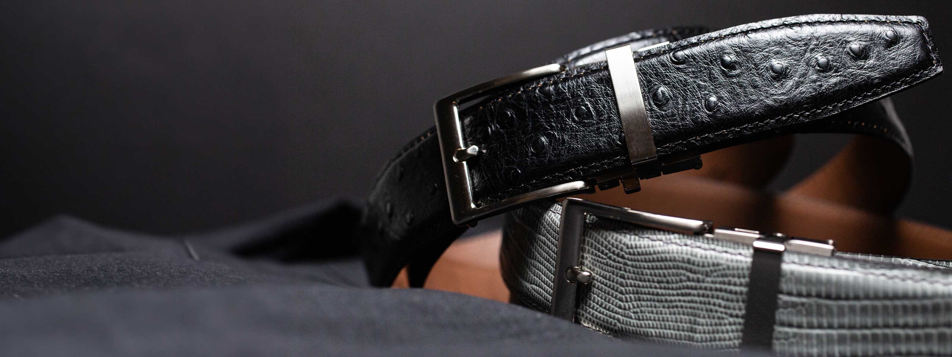 Indulge in the opulence of our imported Italian calfskin leather belts crafted in the USA.