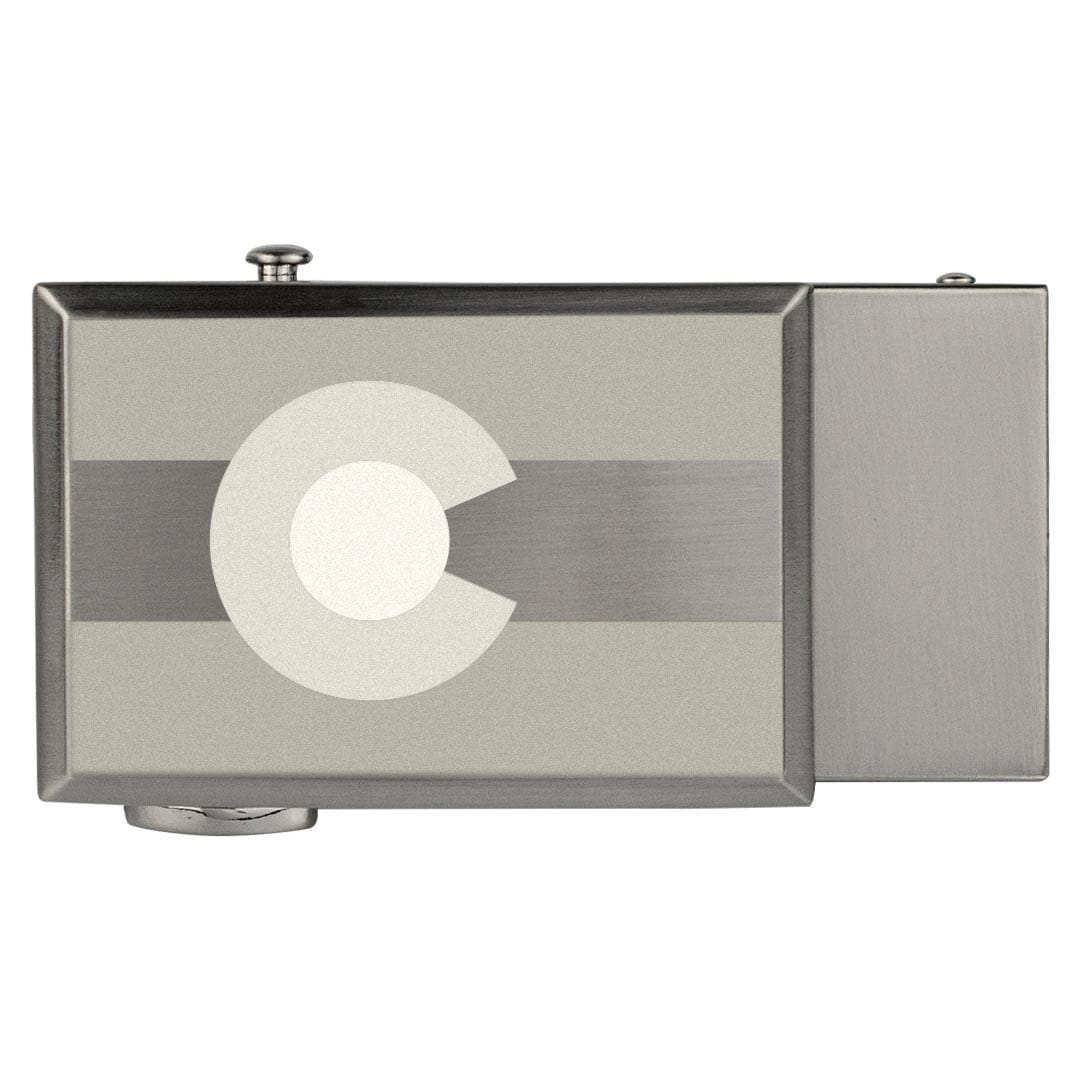 Colorado Shield Nickel Beveled Classic, Fits 1 3/8" Straps