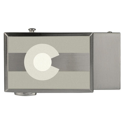 Colorado Shield Nickel Beveled Classic, Fits 1 3/8" Straps