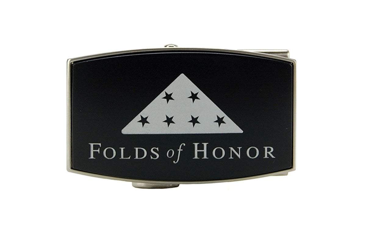 Nexbelt Classic Buckles Black / 1 11/16” x 2 13/16” Folds Of Honor Black Aston Buckle