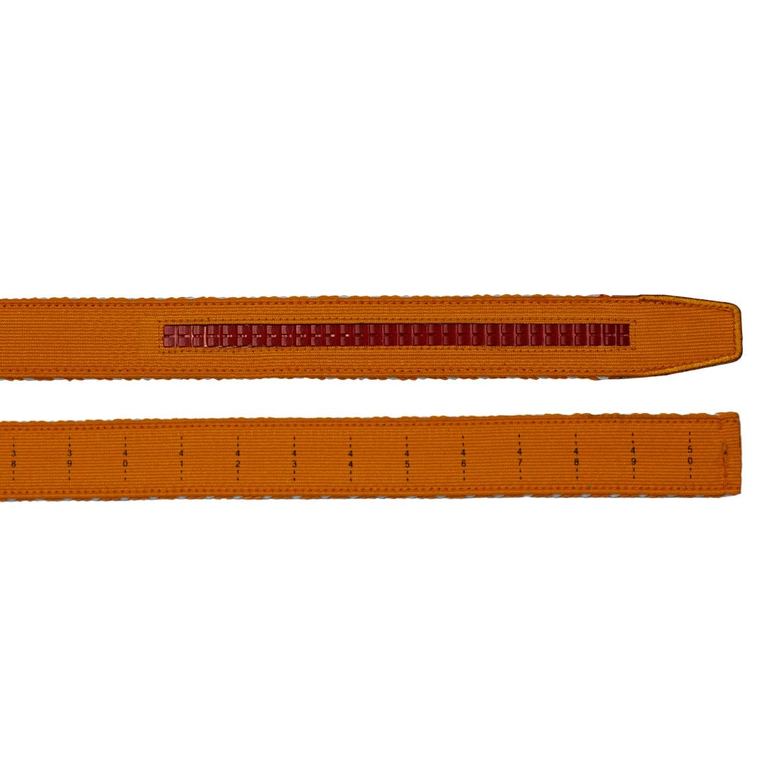 Burnt Orange & White Braided Belt