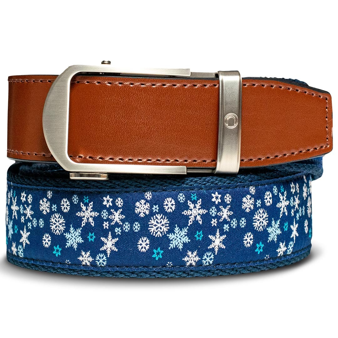 Hampton Snowflake, 1 3/8" Strap, Golf Ribbon Belt