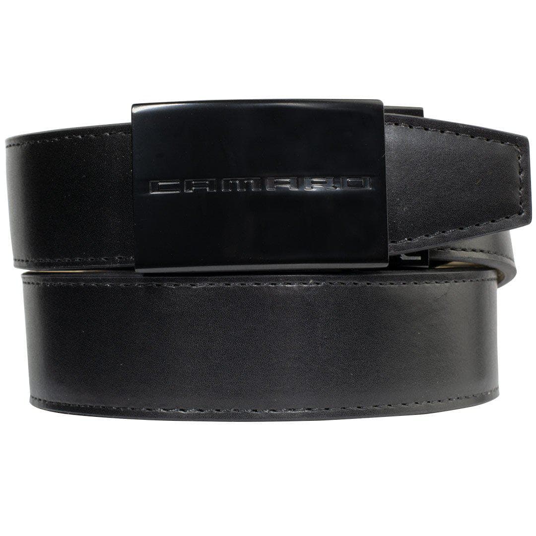 Nexbelt Belt Black / Fits up to 45" waist GM Camaro Black Leather Ratchet Belts