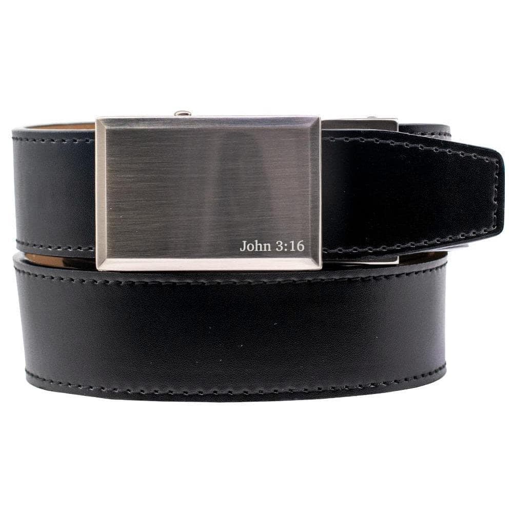 Nexbelt Belt Black / Fits up to 45" waist Faith 3:16 Nickel Black Belt