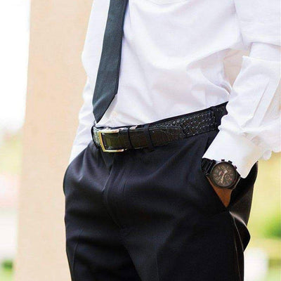 Nexbelt Dress Belt Black / Fits up to 45” waist Alligator Embossed Black Dress Belt 2.0