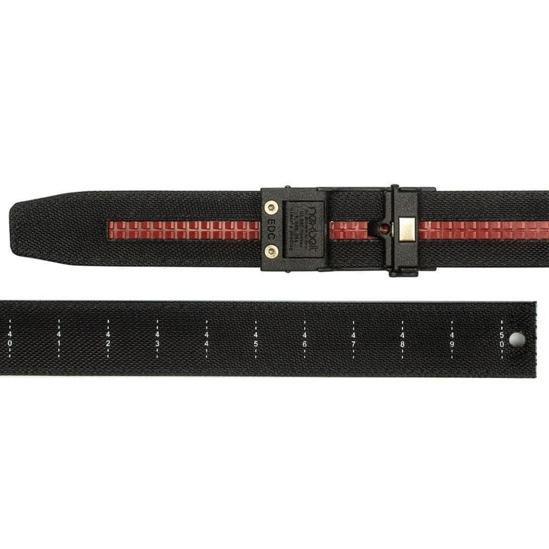 Nexbelt Gun Belt Fits up to 50" / Black/Red Guardian Red Line